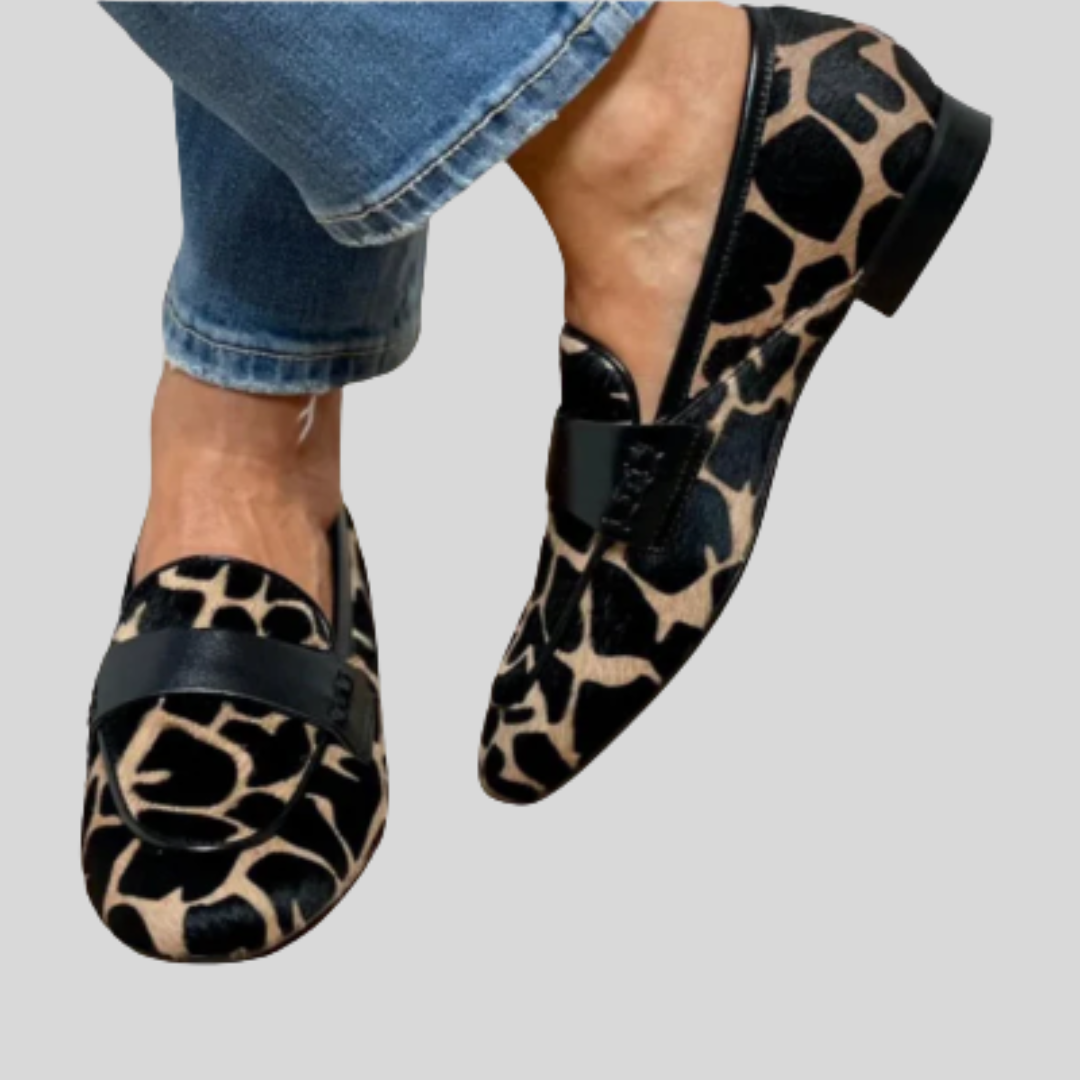 Mokasíny s leopardím vzorom Gabriela