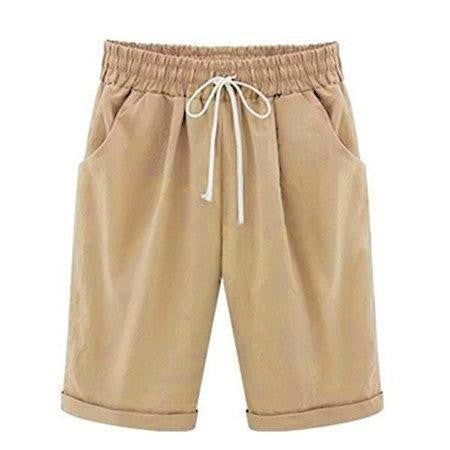 Nadčasové bavlnené šortky Tatiana – Khaki