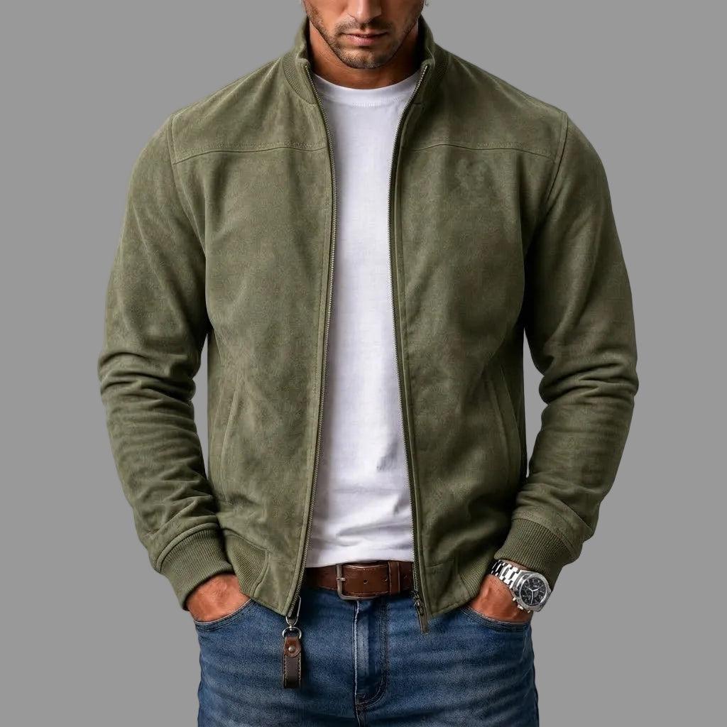 Klement | Mestská bunda bomber – olivovozelená