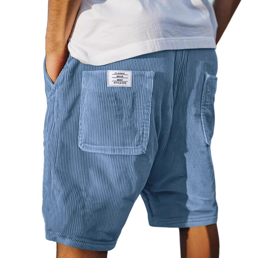 Elegantné menčestrové šortky