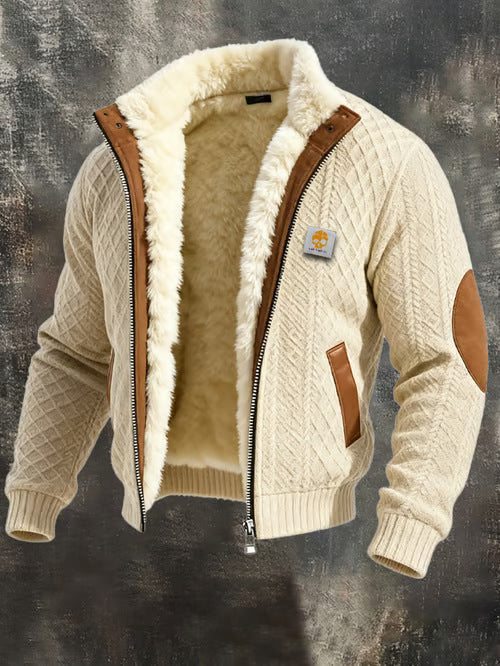 Elegantná prešívaná bunda s golierom Matej